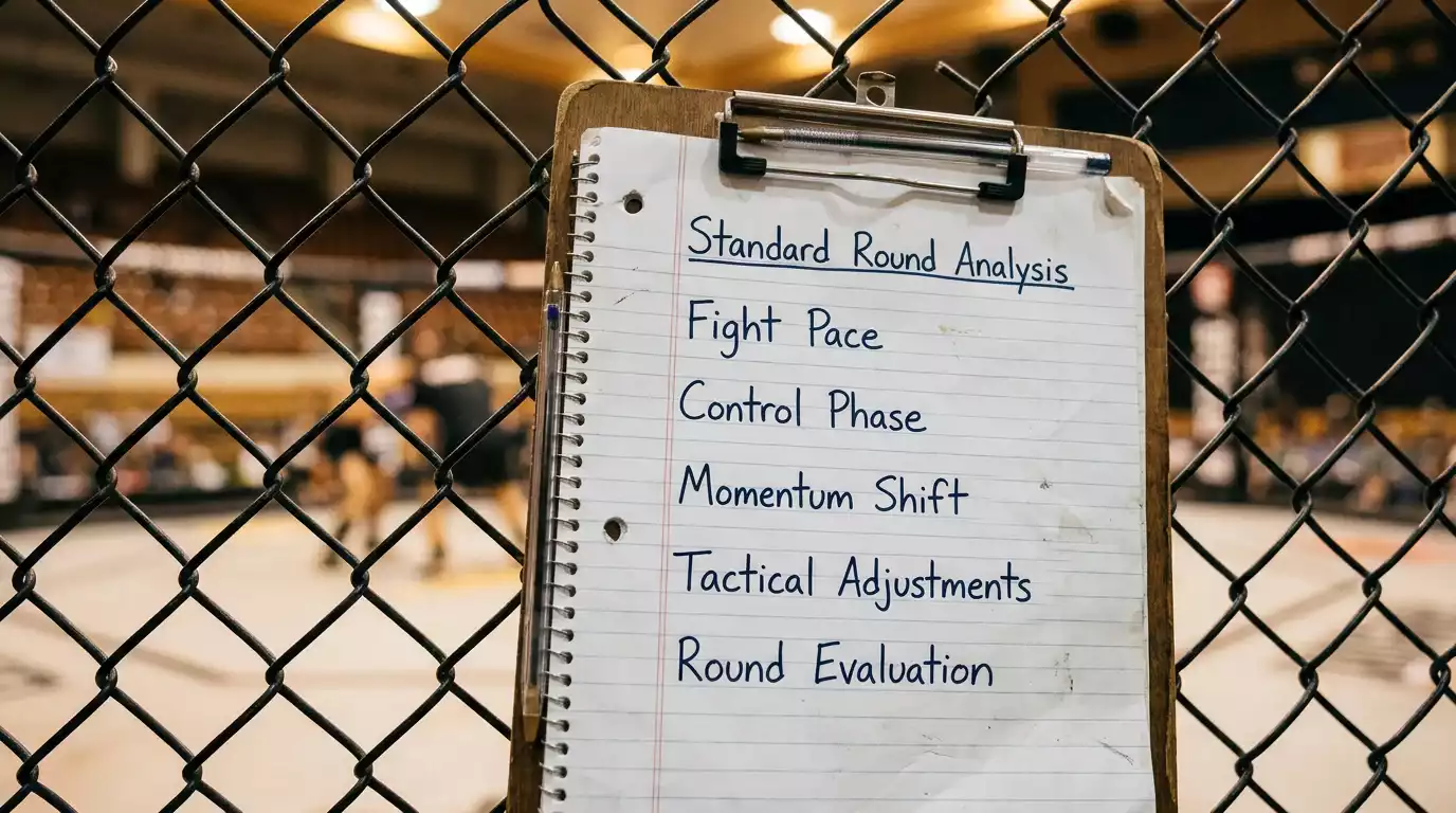 Coach's clipboard resting against the cage with strategic handwriting in cursive