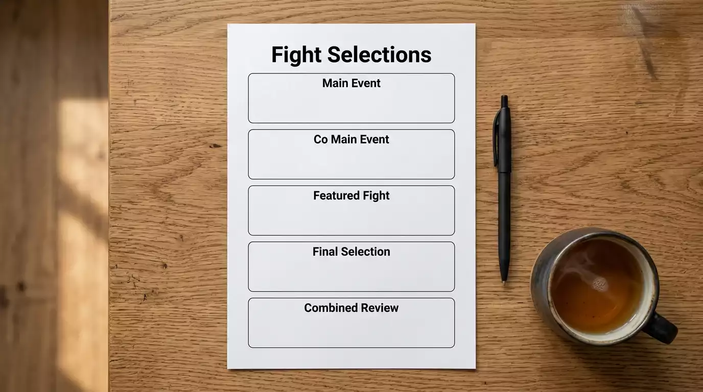 UK accumulator slip combining four UFC moneyline selections from a single fight night