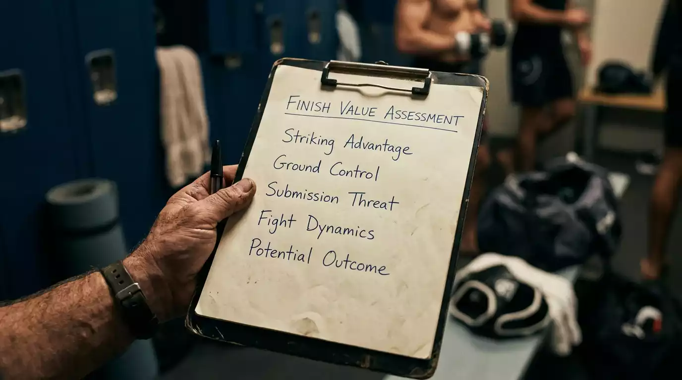 Coach's clipboard with handwritten cursive strategic notes on lined paper
