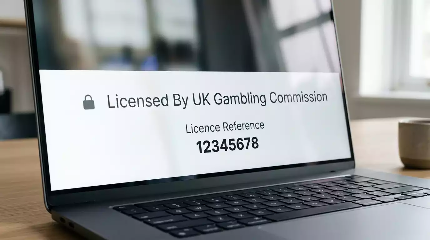 UKGC licence number displayed in the footer of a UFC betting site for UK customers